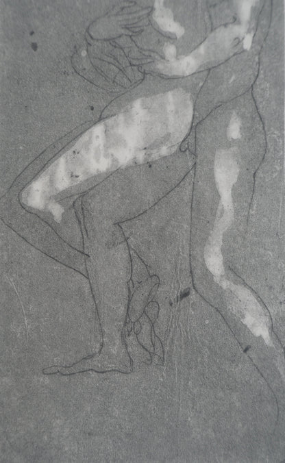 Auguste RODIN : La danse des amoureux - Gravure