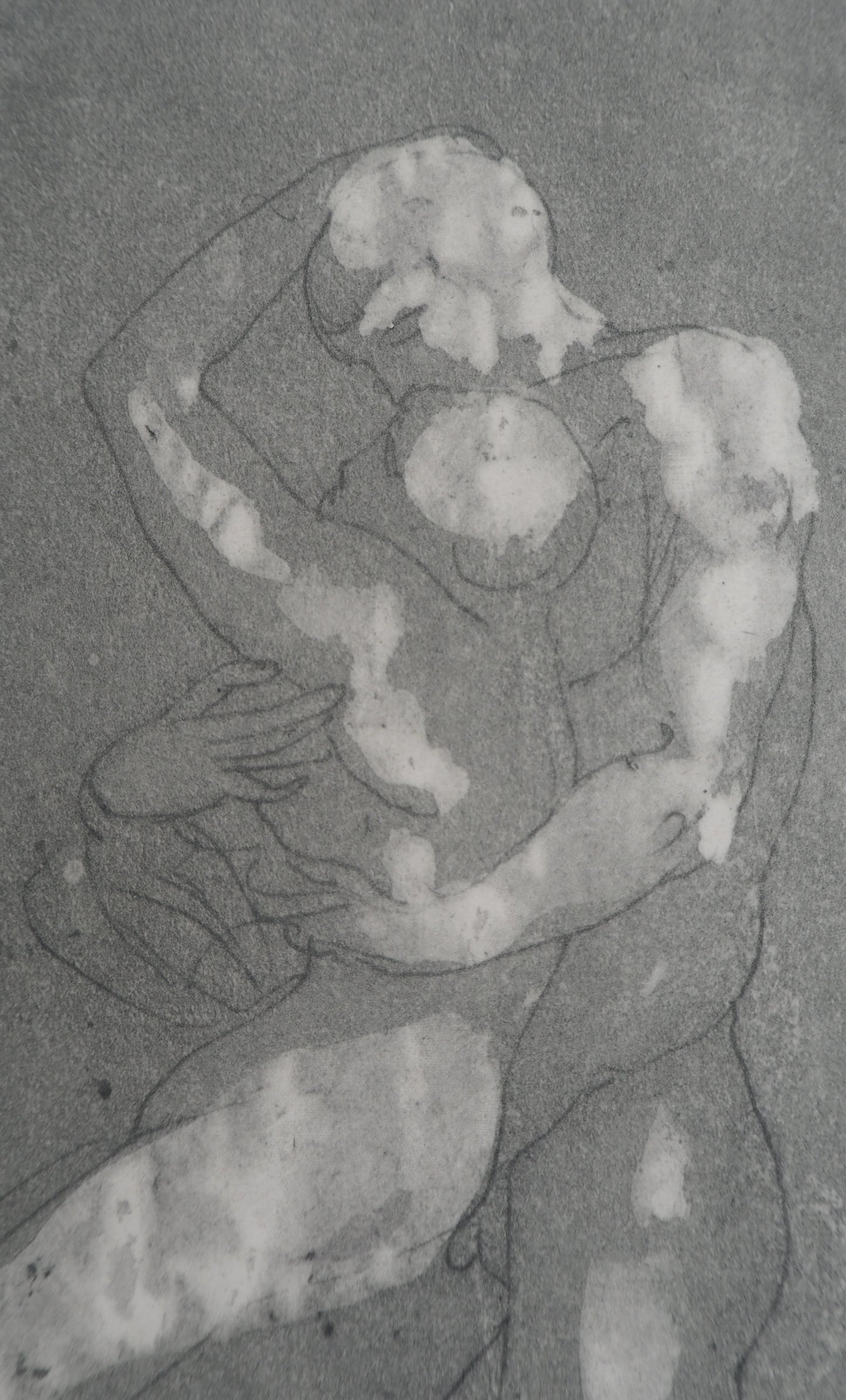 Auguste RODIN : La danse des amoureux - Gravure