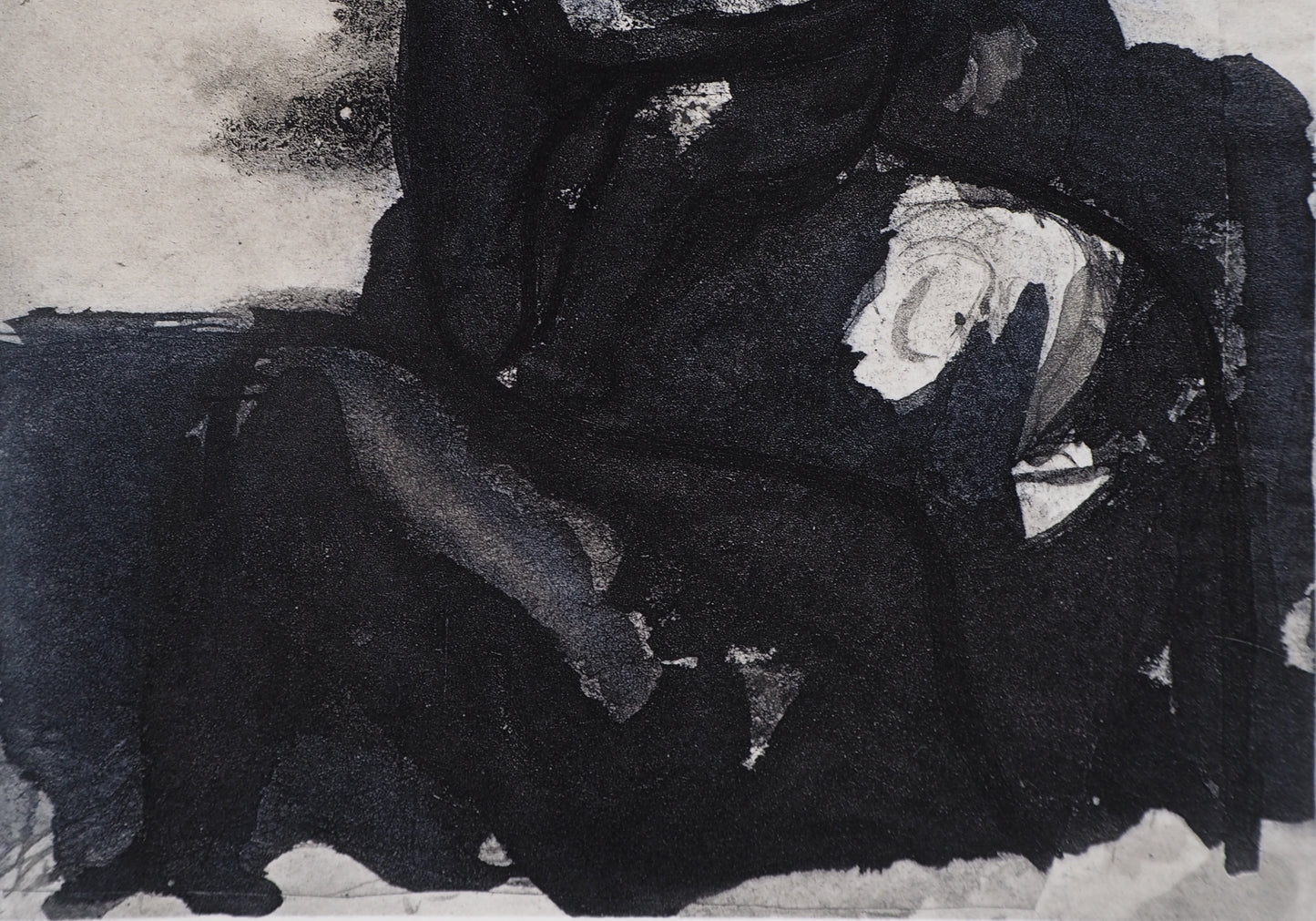 Auguste RODIN : La mère et son enfant  - Gravure