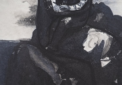 Auguste RODIN : La mère et son enfant  - Gravure