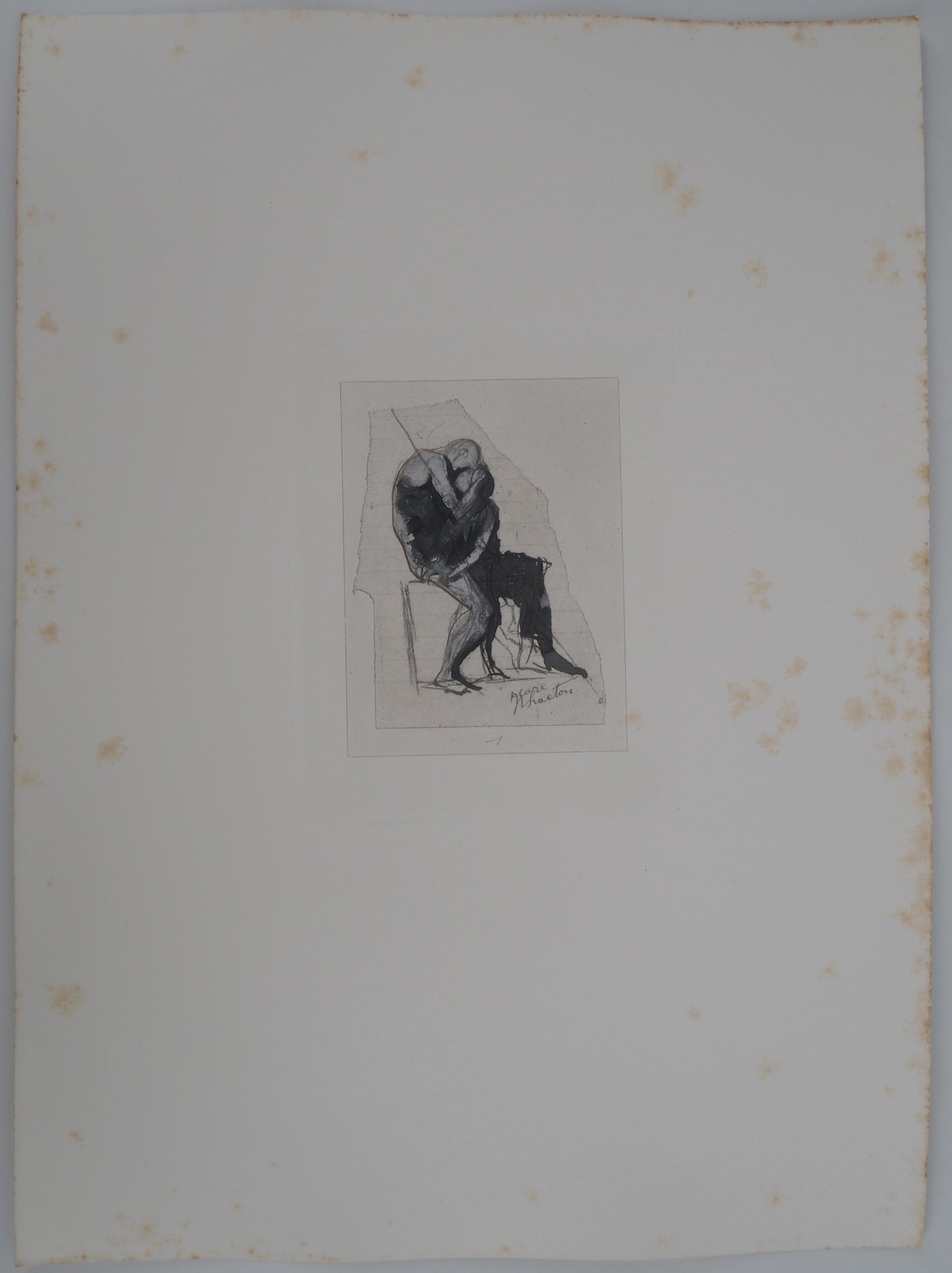 Auguste RODIN : Icare et Phaeton - Gravure