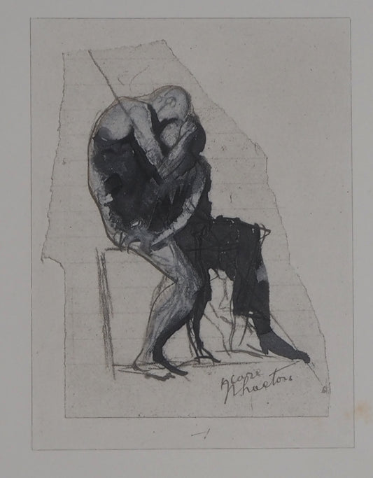Auguste RODIN : Icare et Phaeton - Gravure