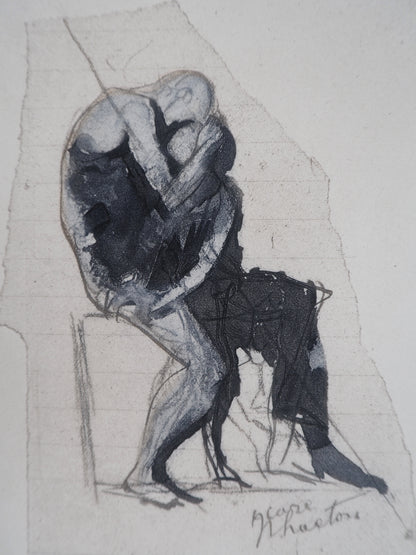 Auguste RODIN : Icare et Phaeton - Gravure