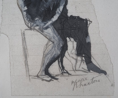 Auguste RODIN : Icare et Phaeton - Gravure