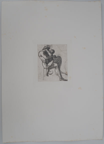 Auguste RODIN : Le jeu  - Gravure