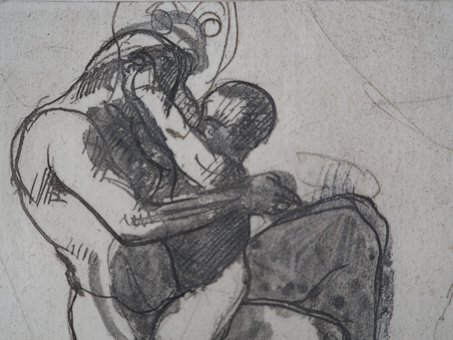Auguste RODIN : Le jeu  - Gravure