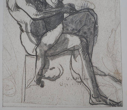 Auguste RODIN : Le jeu  - Gravure