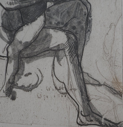 Auguste RODIN : Le jeu  - Gravure