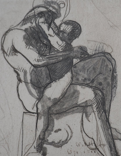 Auguste RODIN : Le jeu  - Gravure