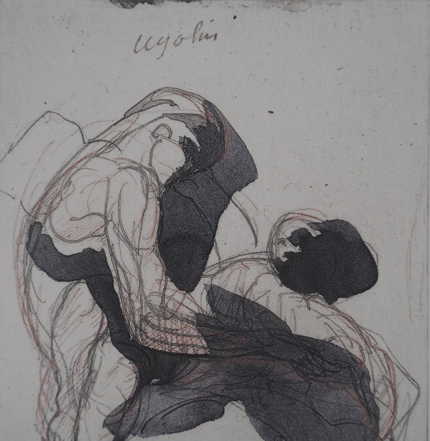 Auguste RODIN : Etude du mouvement - Gravure