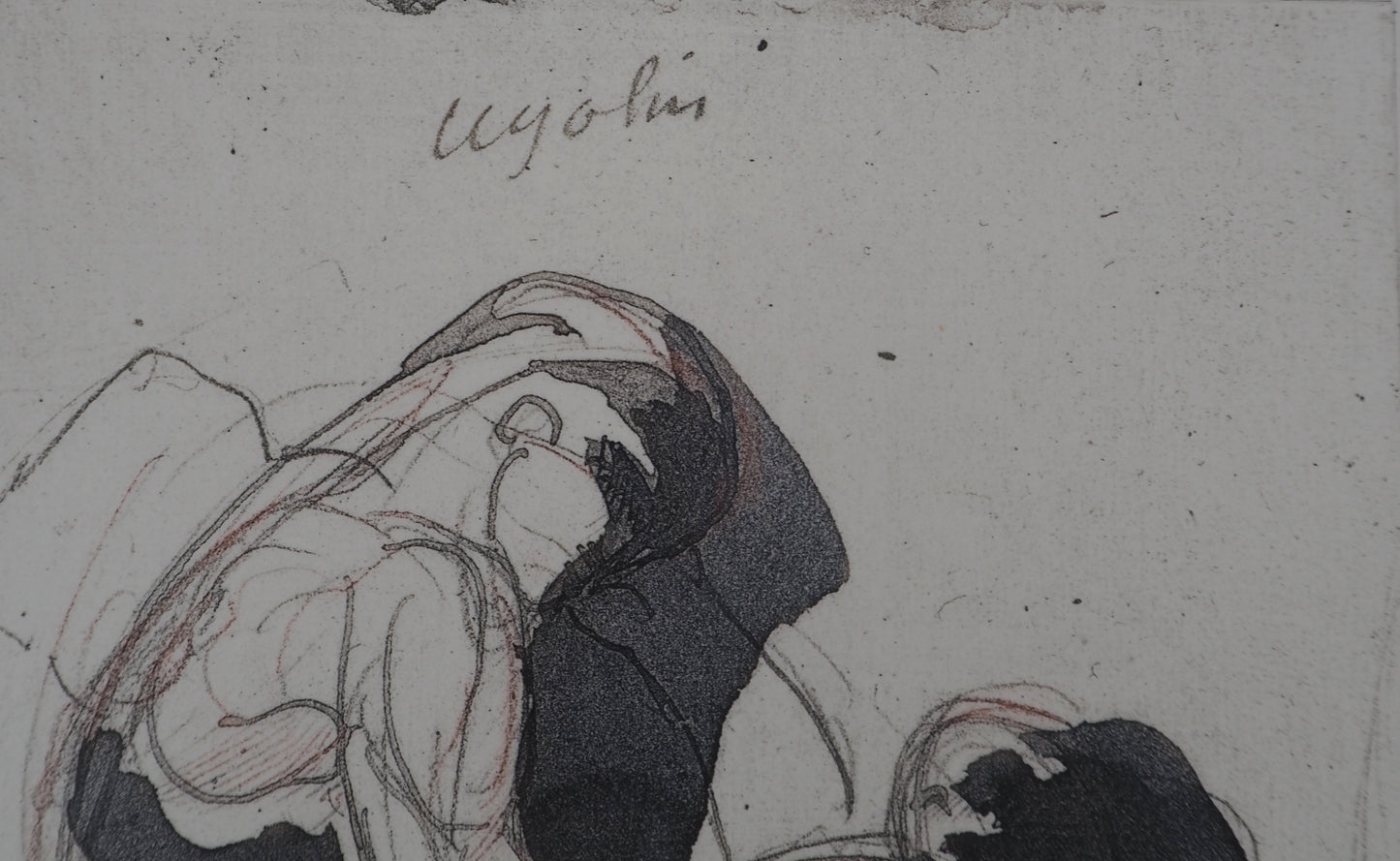 Auguste RODIN : Etude du mouvement - Gravure