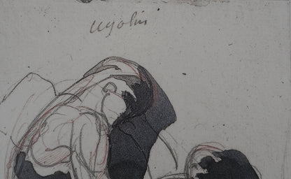 Auguste RODIN : Etude du mouvement - Gravure