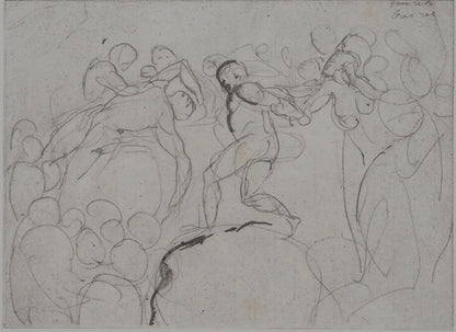 Auguste RODIN : Entrainement au cirque - Gravure