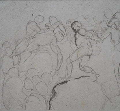 Auguste RODIN : Entrainement au cirque - Gravure