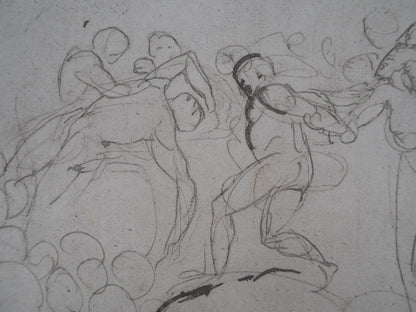Auguste RODIN : Entrainement au cirque - Gravure