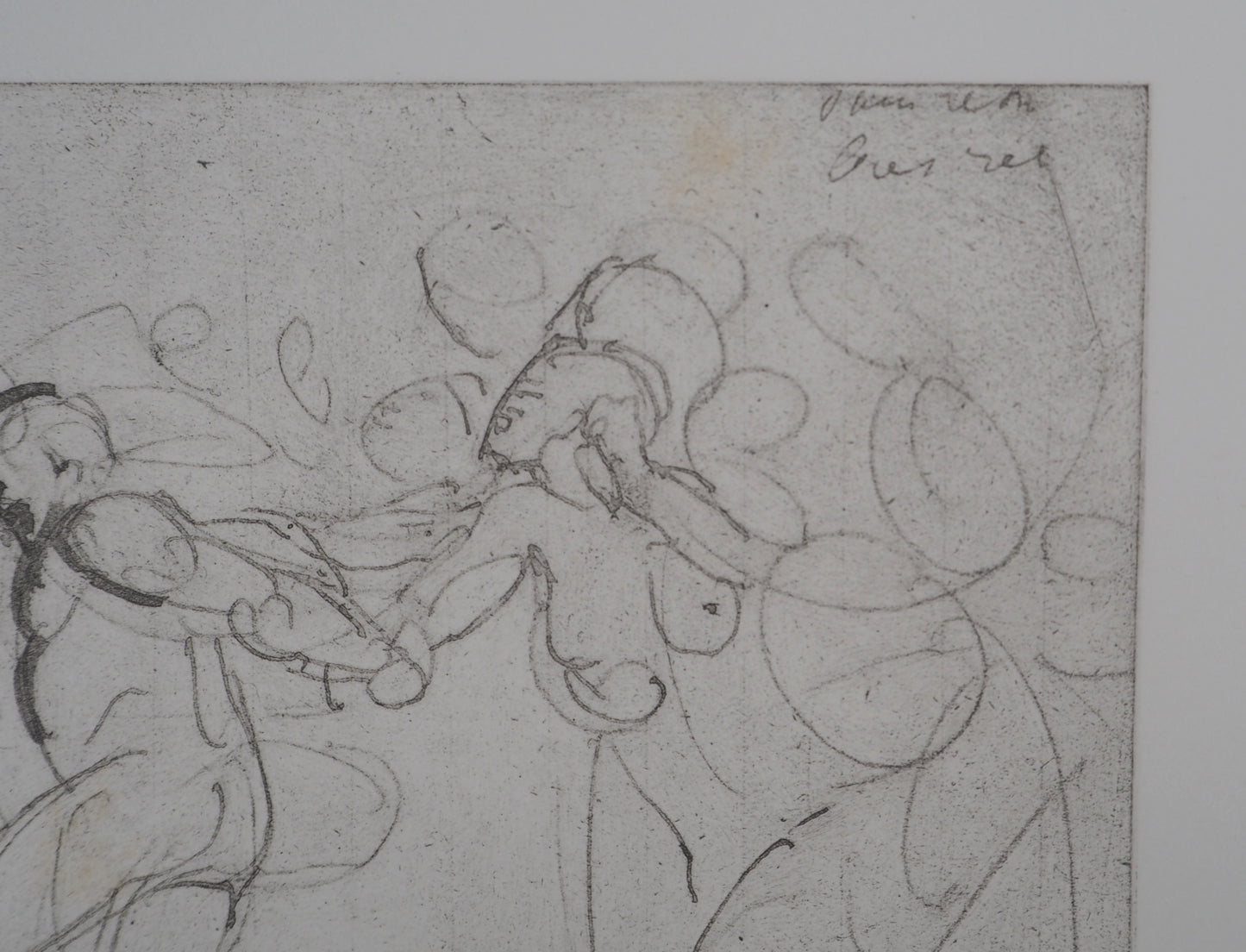 Auguste RODIN : Entrainement au cirque - Gravure