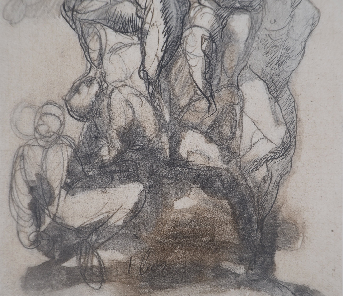 Auguste RODIN : Les victorieux - Gravure