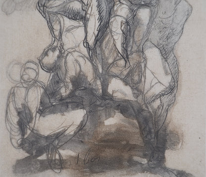Auguste RODIN : Les victorieux - Gravure
