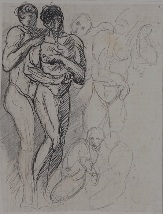 Auguste RODIN : Etude du mouvement - Gravure