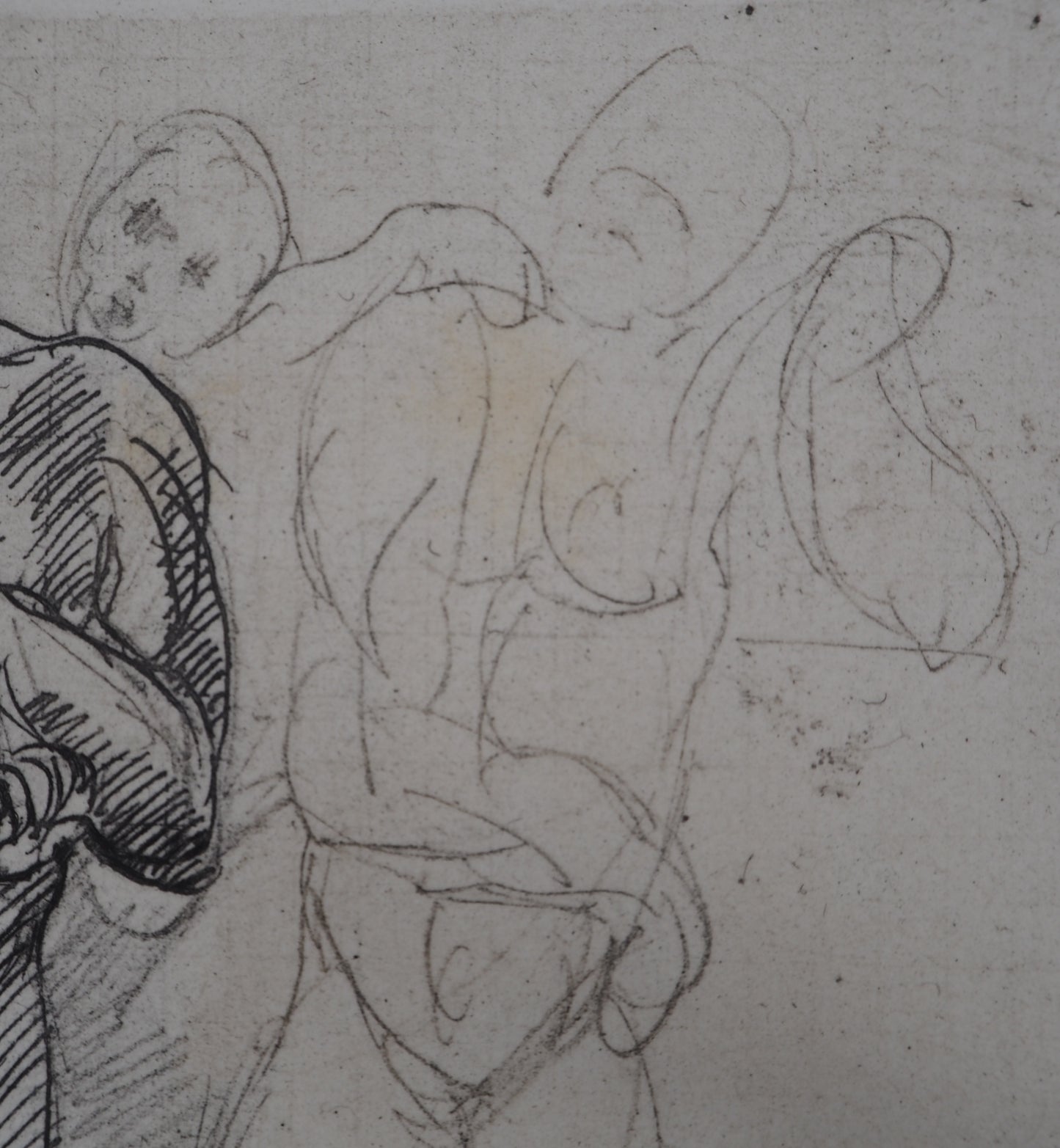 Auguste RODIN : Etude du mouvement - Gravure