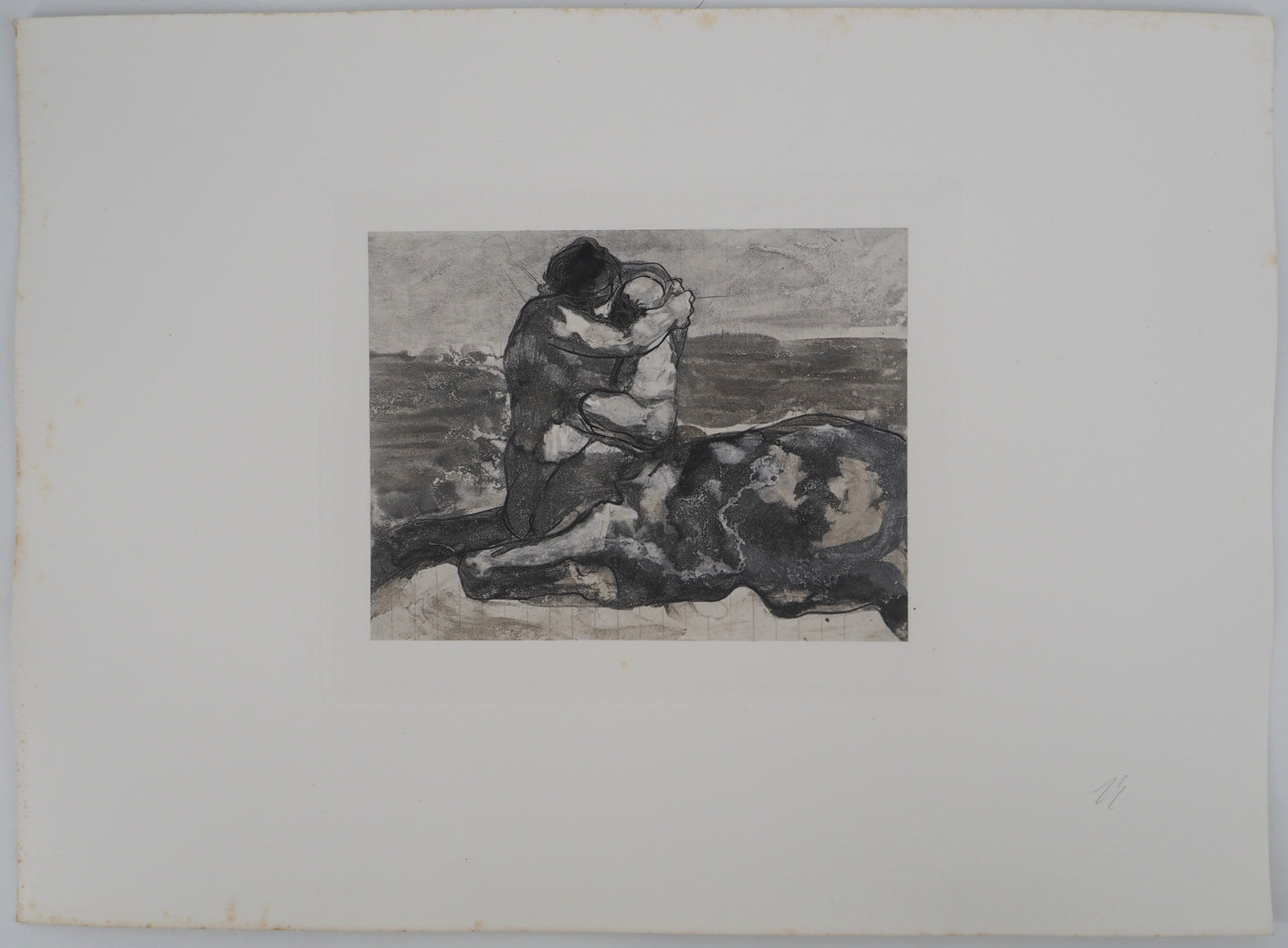 Auguste RODIN :  L’étreinte - Gravure