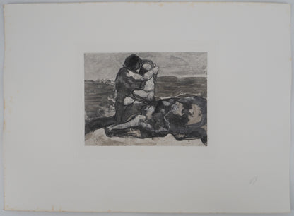 Auguste RODIN :  L’étreinte - Gravure