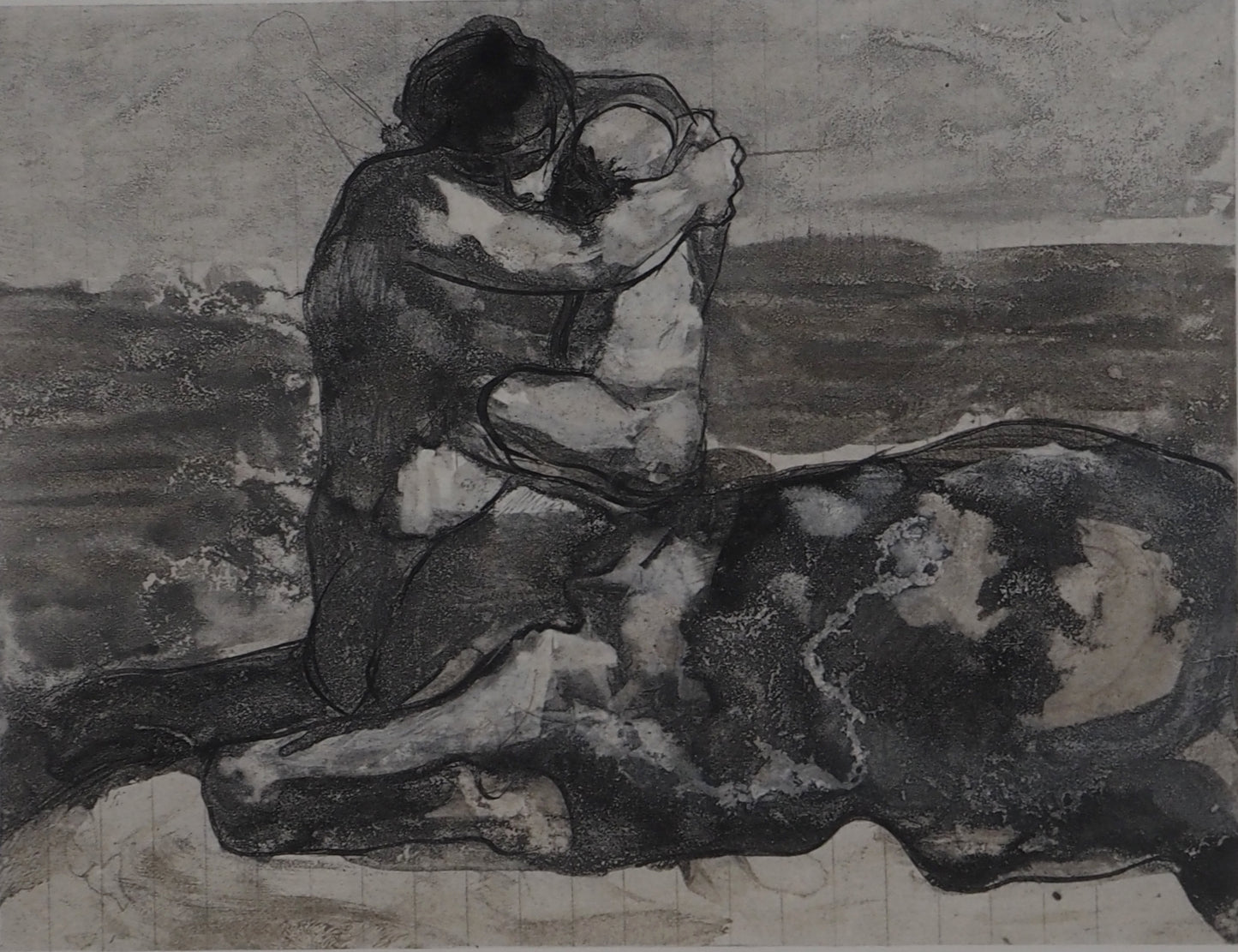 Auguste RODIN :  L’étreinte - Gravure