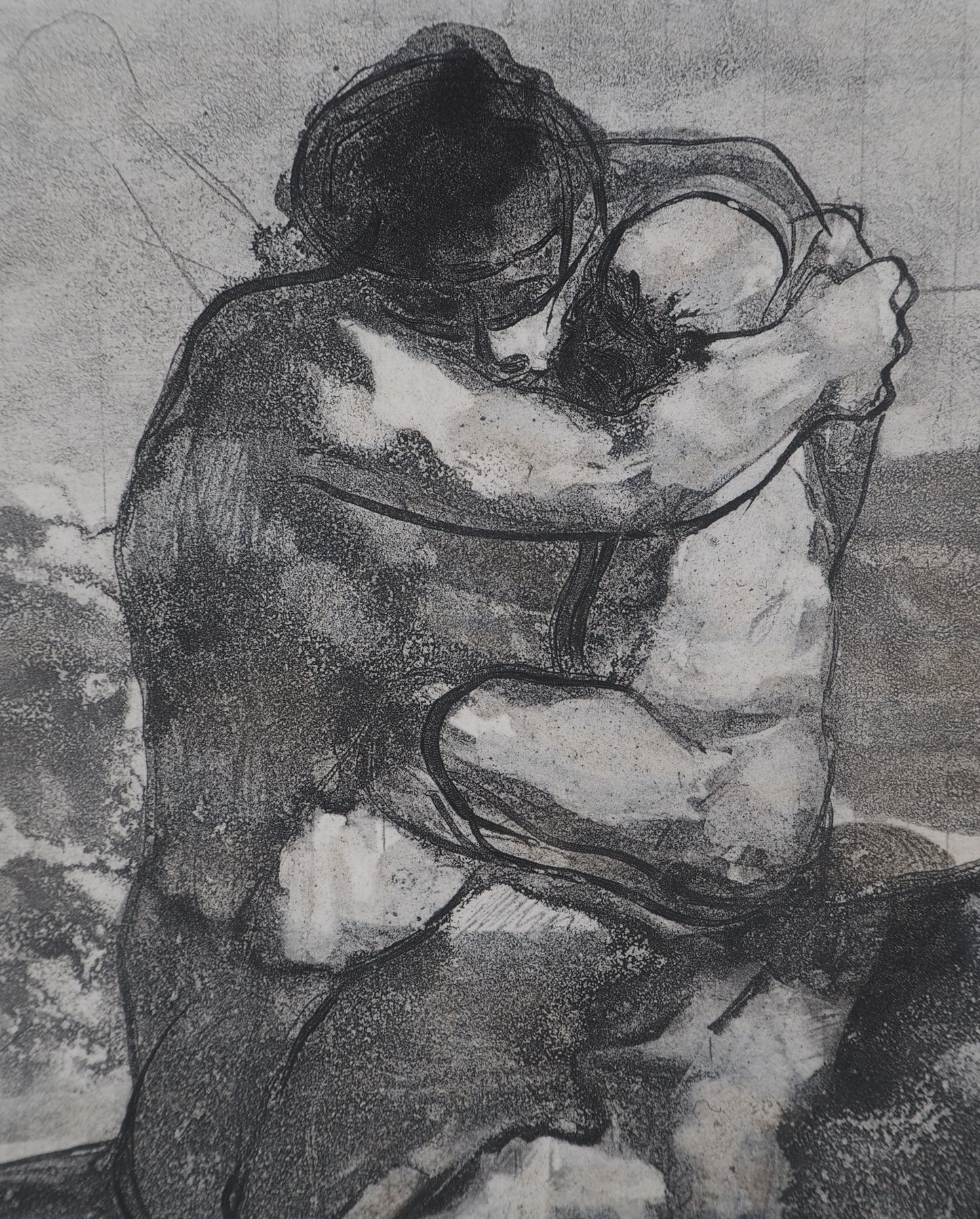 Auguste RODIN :  L’étreinte - Gravure