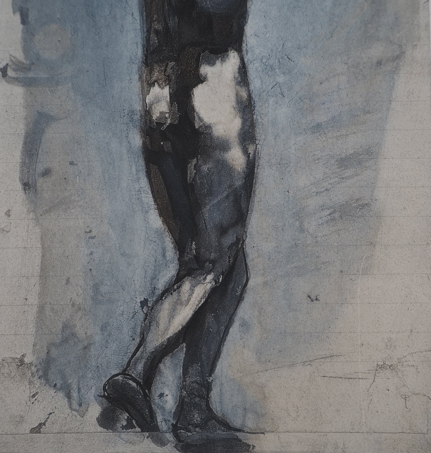 Auguste RODIN :  Nu de dos - Gravure