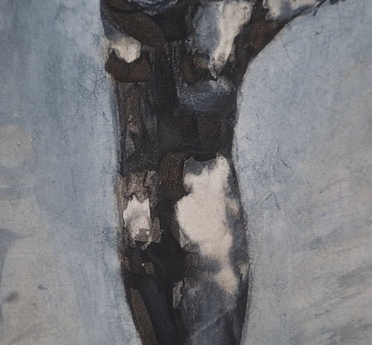 Auguste RODIN :  Nu de dos - Gravure
