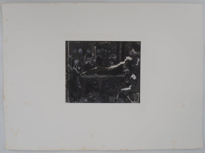Auguste RODIN :  La mort du roi - Gravure