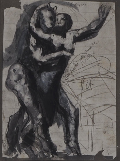 Auguste RODIN :  La luxure - Gravure
