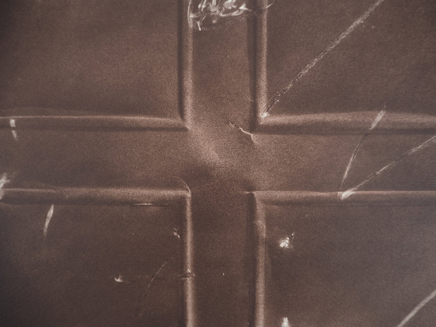 Antoni TAPIES : Gravure en croix - Lithographie signée