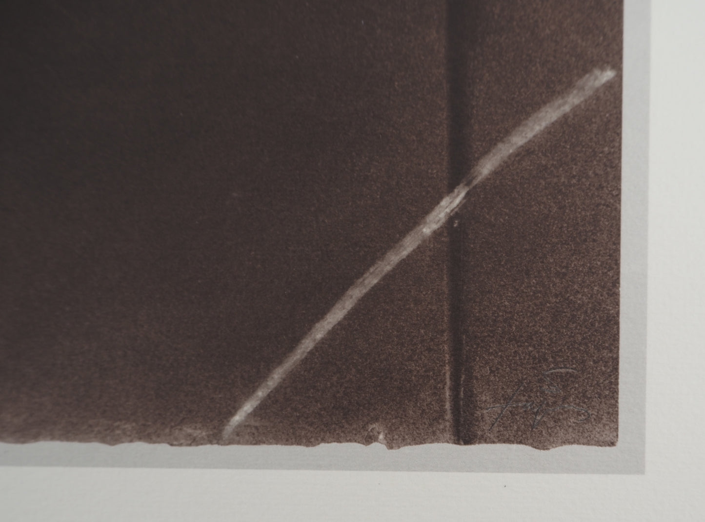 Antoni TAPIES : Gravure en croix - Lithographie signée