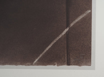 Antoni TAPIES : Gravure en croix - Lithographie signée