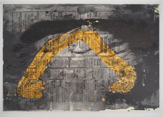 Antoni TAPIES : Composition au journal - Lithographie signée