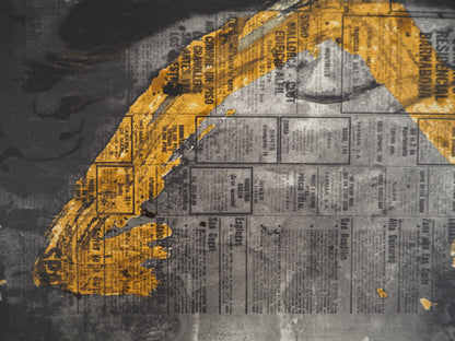 Antoni TAPIES : Composition au journal - Lithographie signée