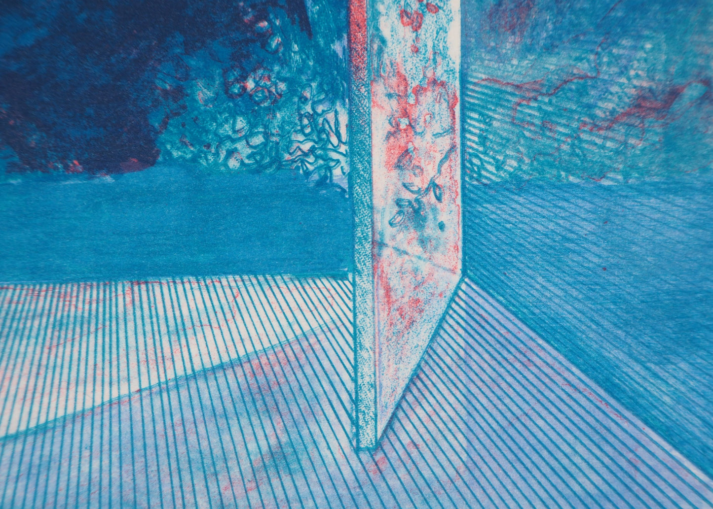 Pierre GARCIA FONS : Vue de la fenêtre - Lithographie originale signée