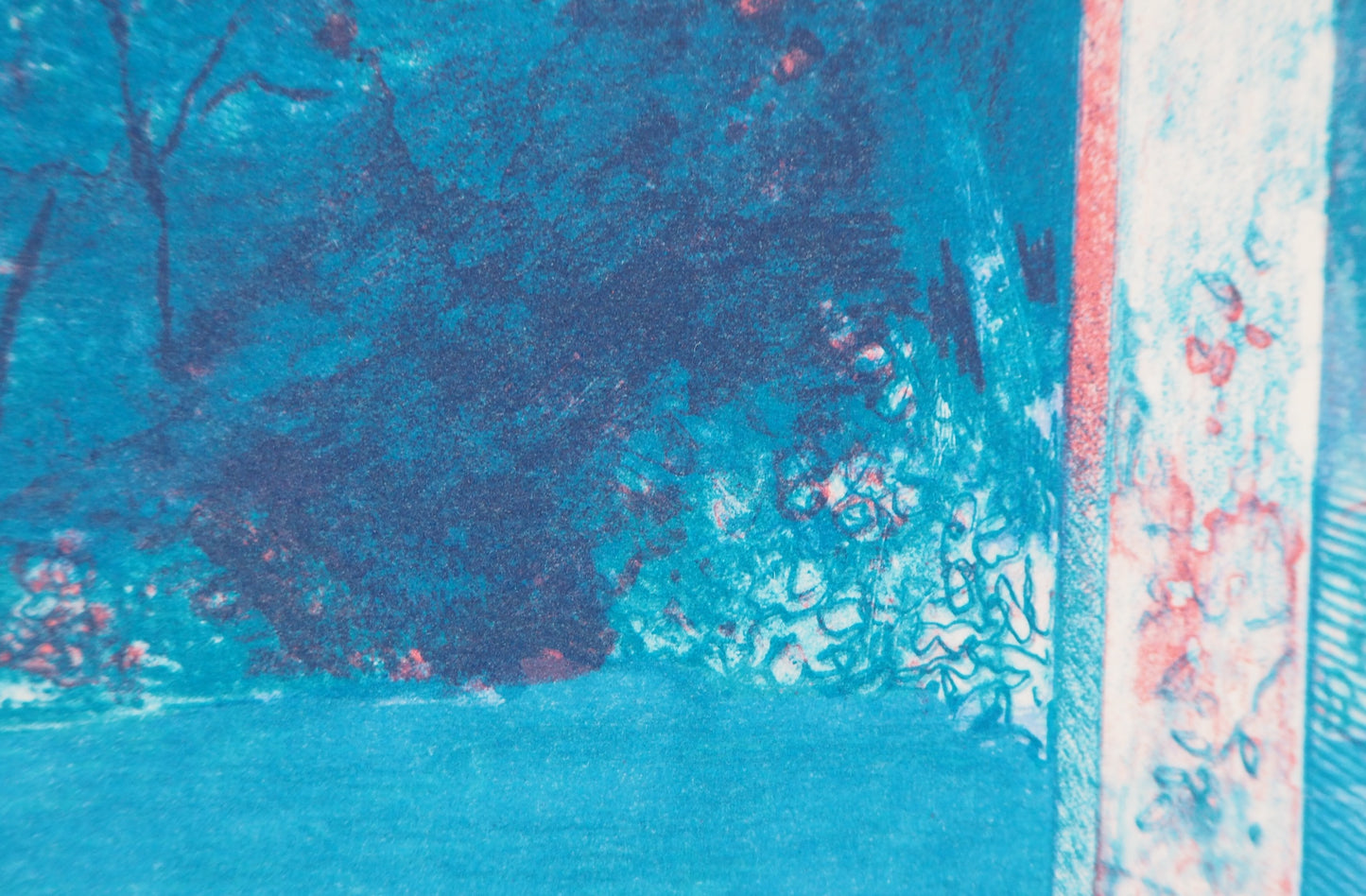 Pierre GARCIA FONS : Vue de la fenêtre - Lithographie originale signée