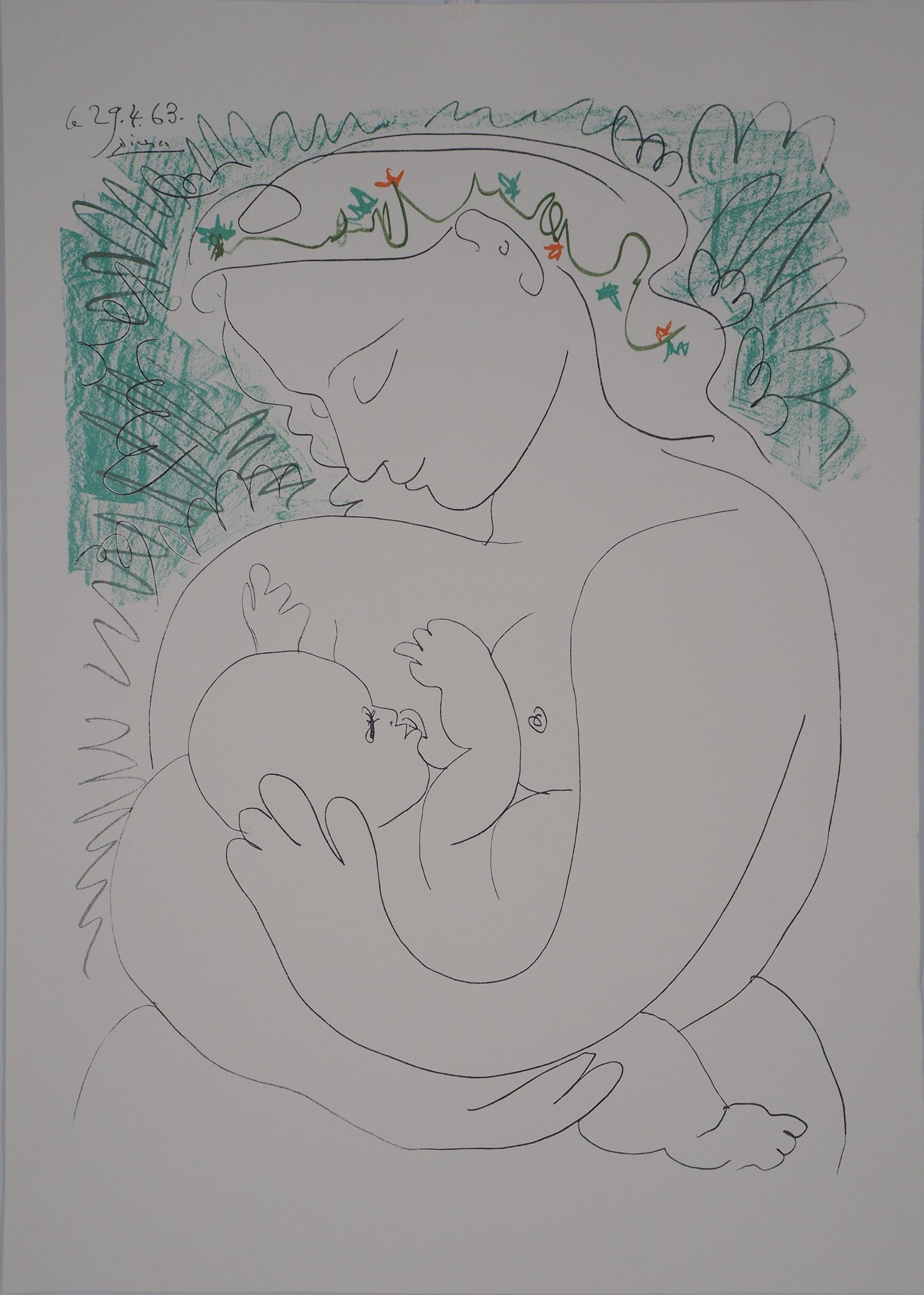 Pablo PICASSO : Grande Maternité - Lithographie signée