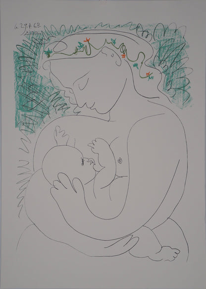 Pablo PICASSO : Grande Maternité - Lithographie signée