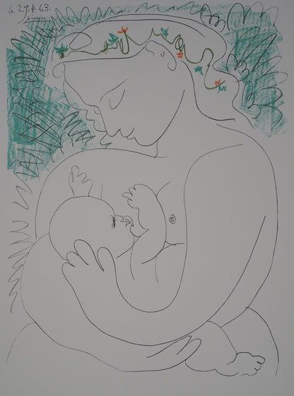 Pablo PICASSO : Grande Maternité - Lithographie signée