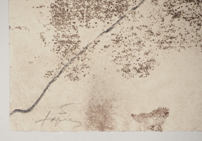 Antoni TAPIES : Ecriture calligraphique - Lithographie signée