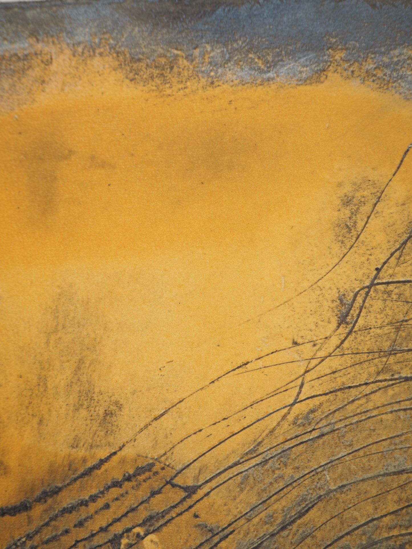 Antoni TAPIES : Courbes abstraites - Lithographie