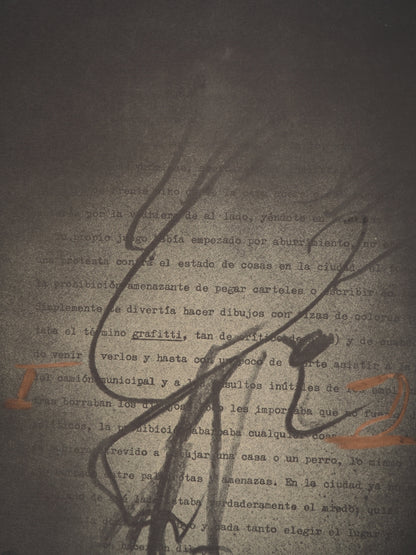 Antoni TAPIES : Graffiti - Lithographie signée