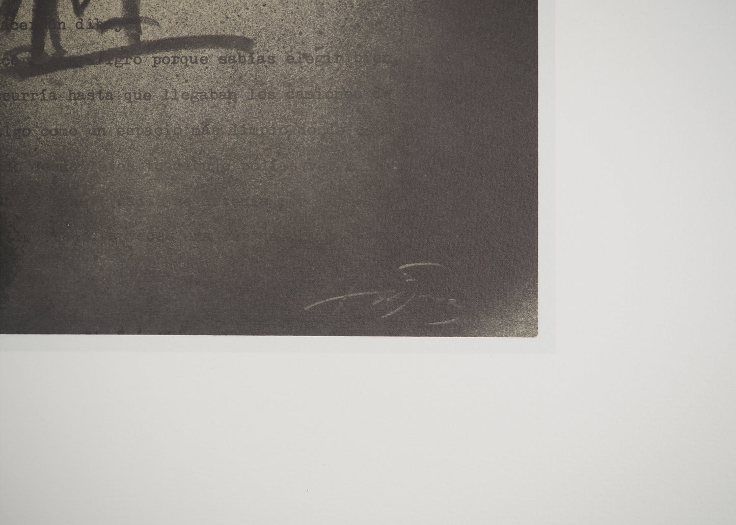 Antoni TAPIES : Graffiti - Lithographie signée