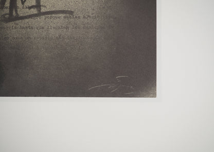 Antoni TAPIES : Graffiti - Lithographie signée