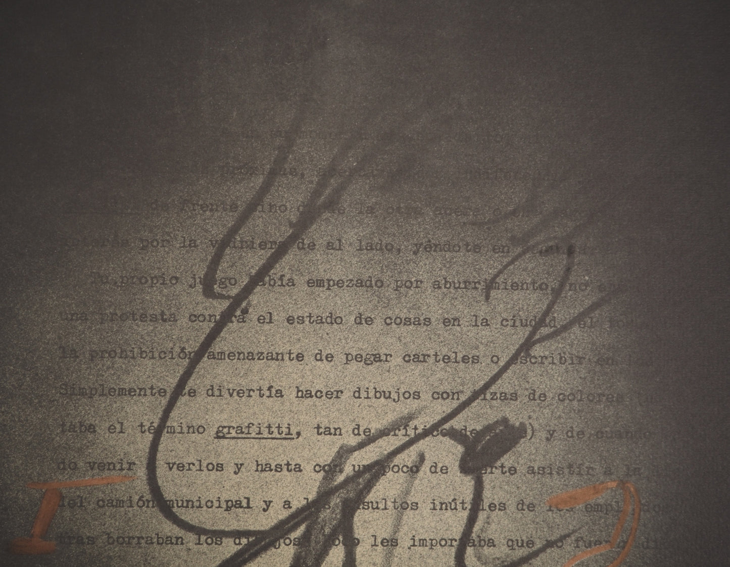 Antoni TAPIES : Graffiti - Lithographie signée