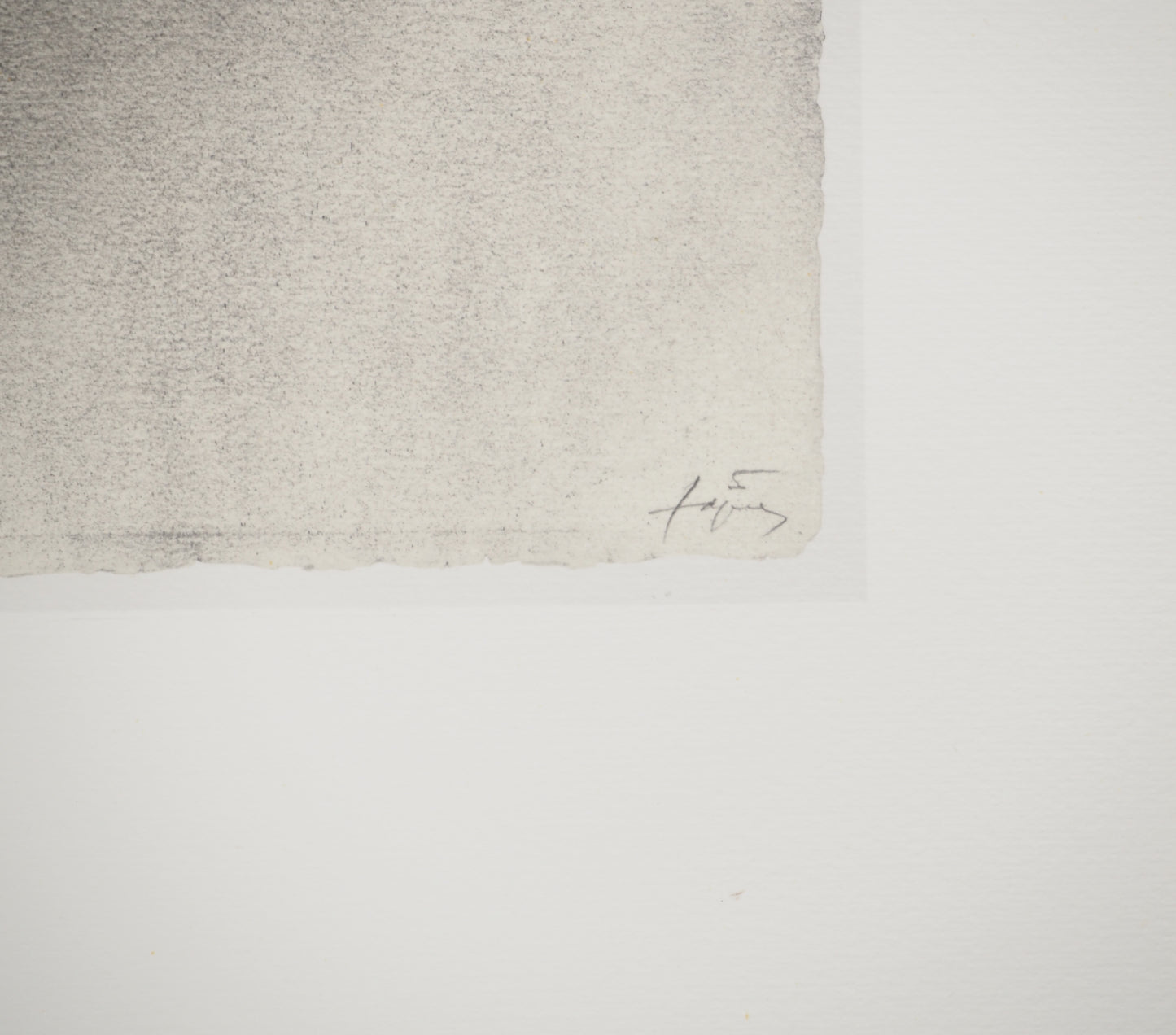 Antoni TAPIES : Ecriture en relief - Lithographie signée