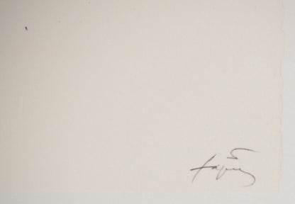 Antoni TAPIES : Composition à la boite rouge - Lithographie signée